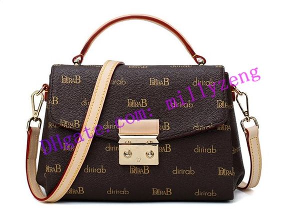 

Fa hion real leather lady handbag groi ette bag n53000 n41581 women houlder bag me enger patina oxidization co metic bag