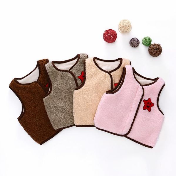 

2019 осенью и зимой ребенка жилет детский жилет мальчиков и девочек утолщена детей без рукавов овчины пальто куртки 0-4 года, Blue