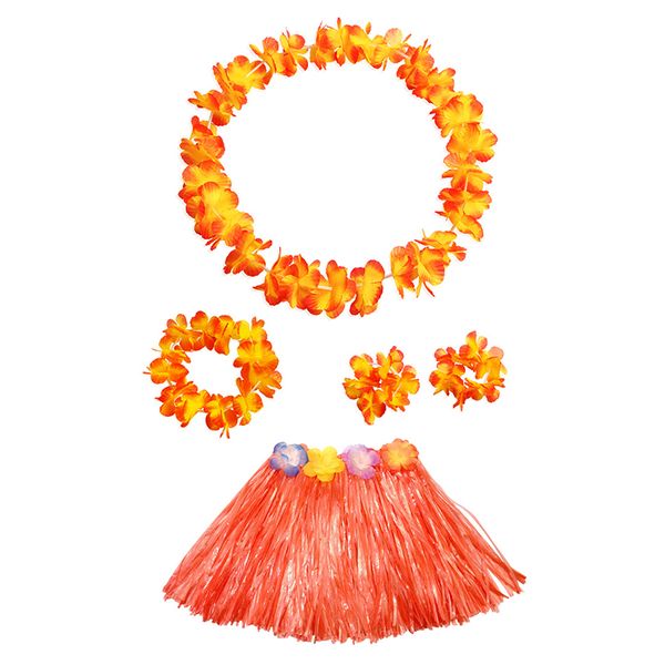 

cute hawaiian outfit hula костюм цветка гирлянда юбка костюм для детей девочек