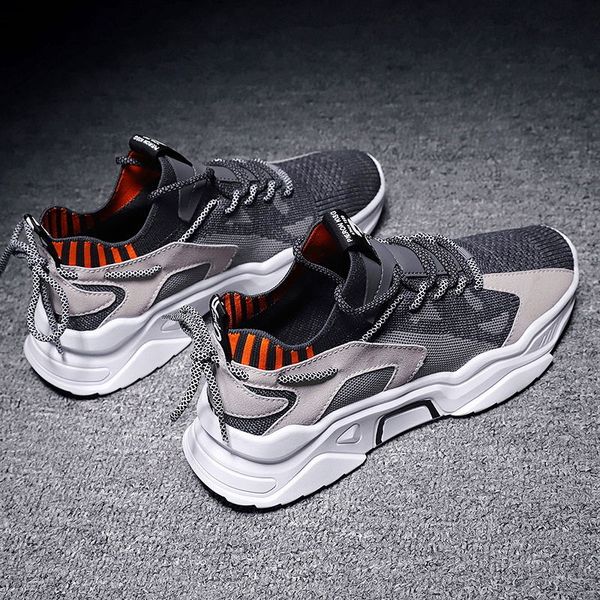 

2020 summer trend style men's casual shoes fashion breathable mesh light personality sneakers flying weaving outdoor hiking