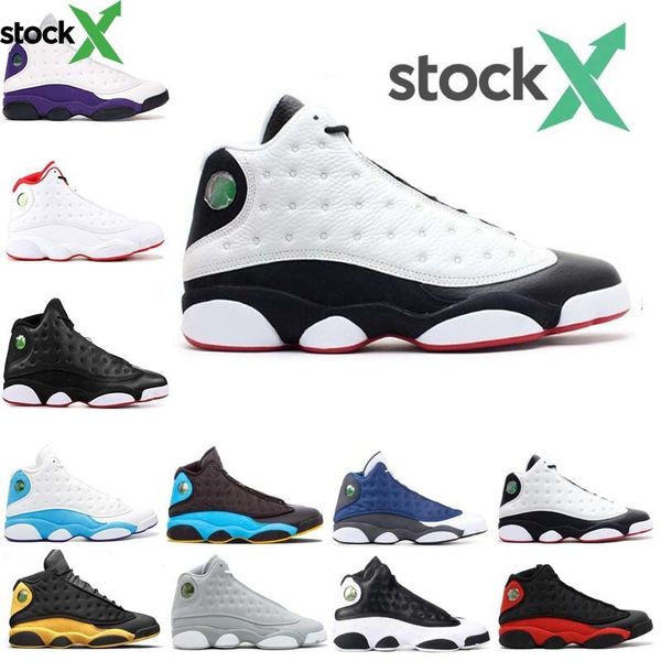 

stock x 13 13s men basketball shoes altitude black cat bred chicago flint cap and gown he got game designer trainers sport sneaker 7-13