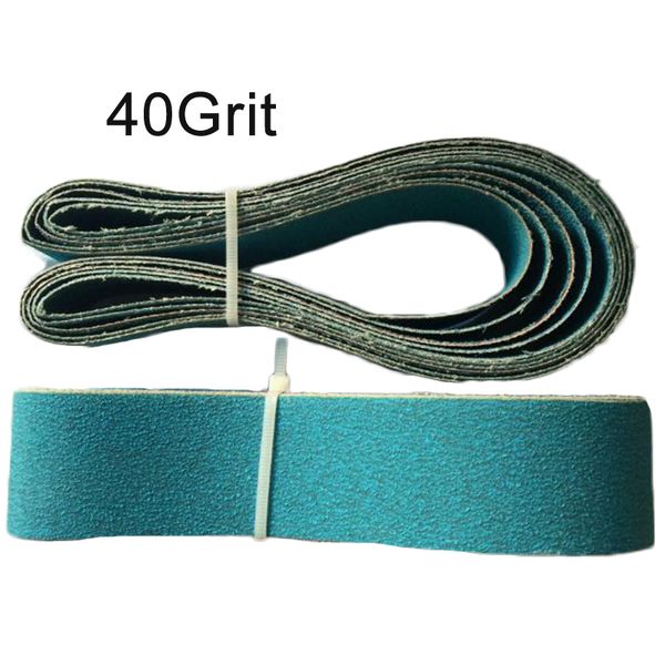 

2pcs sanding belts 40 grit for polishing leather plastic ceramics belt sander