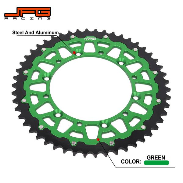 

42t 48t 49t 50t 51t rear chain sprocket for kdx200 kdx250 klx250 klx300r klx450r klx650 kx125 kx250 kx250f kx450f kx500