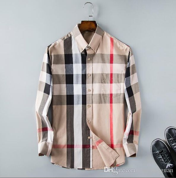 

2018 бренд мужская бизнес повседневная рубашка мужская с длинным рукавом полосатый slim fit camisa masculina социальные мужские рубашки нова, White;black