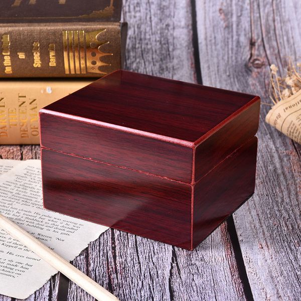 

fashion luxury wood watch box jewelry storage case gift box with pillow wholesale, Black;blue