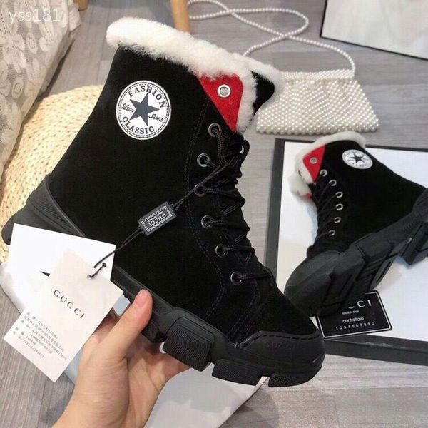 

2020 leisure autumn and winter martin boots female british wind turbine korean version of the wild women's thick bottom heightened boot, Black