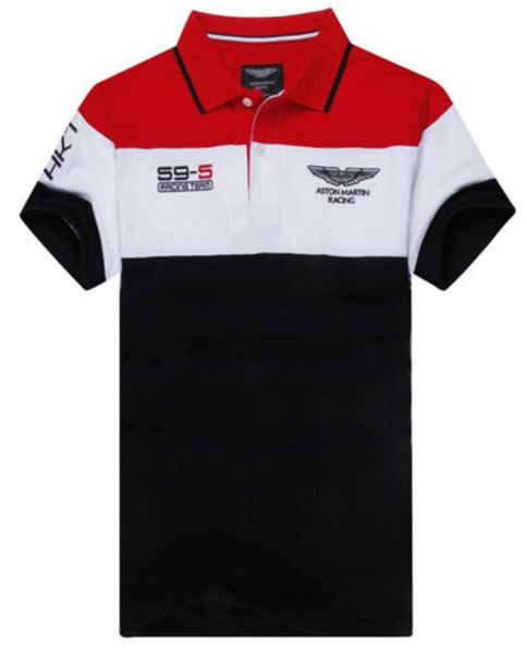 

hackett london polo shirt for man summer england brit polo shirts short am sleeve male cotton collar aston martin, White;black