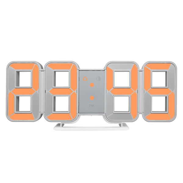 

wall clock 3d led large time calendar temperature desk table morden design digital watch auto backlight home decor alarm clocks