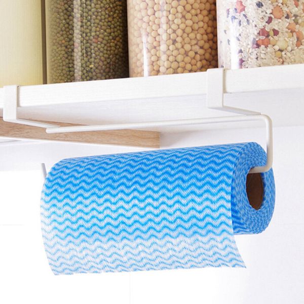 

kitchen organizer paper holder tissue towel rack hanging bathroom towel roll paper holder cabinet cupboard shelf storage rack