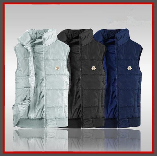 

Жилет мужская новая мода молния осень и зима теплая куртка без рукавов жилет мужс