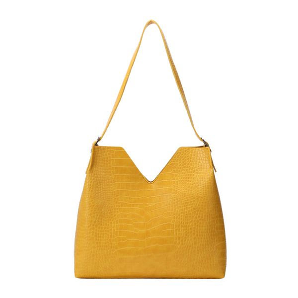 

fashion large capcity crocodile pattern shoulder bags women casual handbags luxury pu composite bag ladies alligator handbags