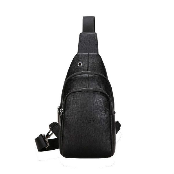 

waist bags 2021 leather men's bag fashion first layer cowhide messenger chest