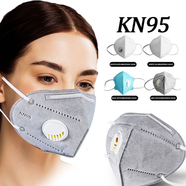 

Высокое качество Mascherine складной N95 FFP2 Маска Антипылевой респиратор лицо KN95 Маска с Самовсасывающим фильтром с розничной упаковке Бесплатная доставка