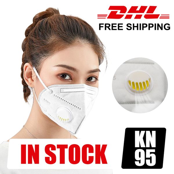 

wholesale kn95 mask with valve anti dust face mask protective dustproof pm2.5 masks maschere mascherine for in stock ing