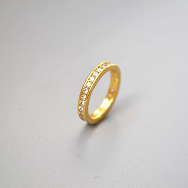 

cmajor trendy brass jewelry personality temperament delicate simple elegant zircon fashion ring for women, Golden;silver