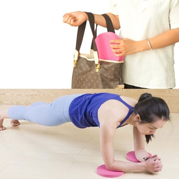 

yoga workout knee pad cushion (pack of 2) round workout foam pad cushion for and plank and yoga eliminate knee wrist elbow pain