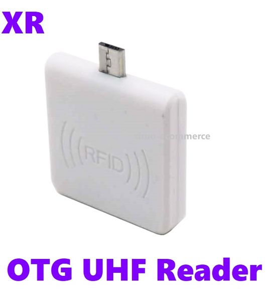 860-960MHz Mini Tamanho UHF RFID Scanner Otg UHF Reader Writer Micro USB Leitura Distância 0.5m Portátil Handheld 6c Passive Reader