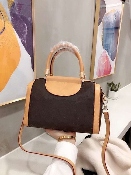

female new fund of aging boston leather leboy handbag joker pillow single shoulder bag backpacks purse womens fashion package