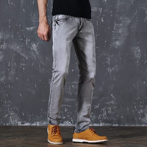 

classic retro nostalgia straight denim jeans men plus size 28-38 men long pants trousers loose comfortable casual jeans, Blue