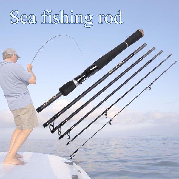

fishing rod mini portable 2.1m/2.4m carbon casting spinning for fishing rods travel saltwater casting rod carp gear 2019