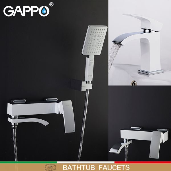 

gappo white bathtub faucet bathroom faucet bathroom taps wall mount brass bathtub mixer bath mixer sink waterfall faucets