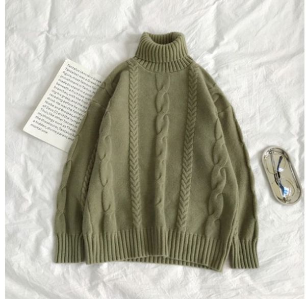 

new arrival winter sweaters for men casual turtle neck oversized sweaters solid baggy sweaters 5 colors, White;black