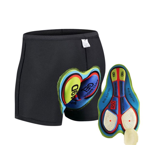 

2020 mtb cycling shorts men women sport underwear shockproof gel pad for mountain bike bicycle shorts culotte bermuda ciclismo, Black