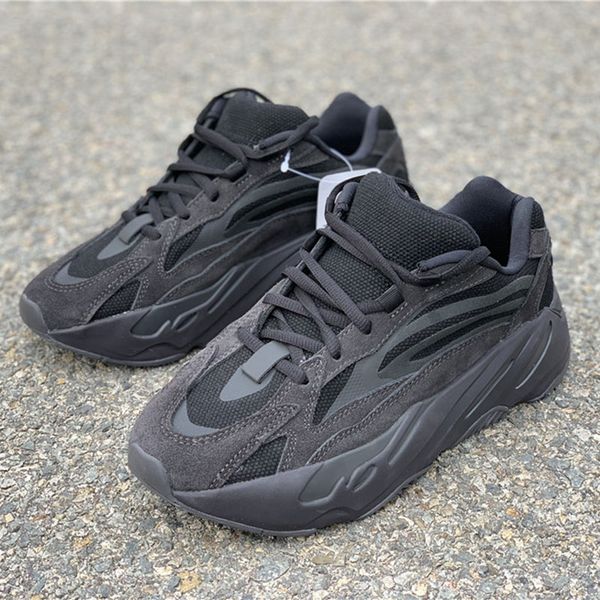 

fashion vanta 700 v2 wave runner kanye west running shoes 3m designer suede black basf athletic sports trainers with box
