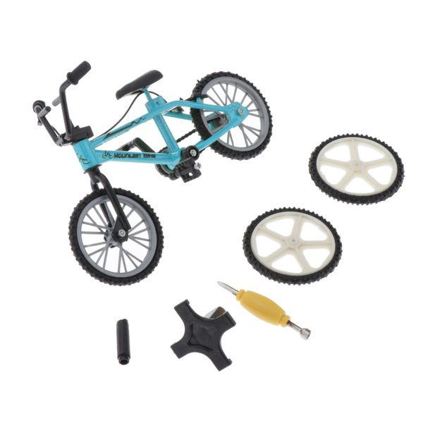 

2 x simulation alloy bike model toy set collection, boy girl toys creative game gift, dollhouse fairy garden accessories