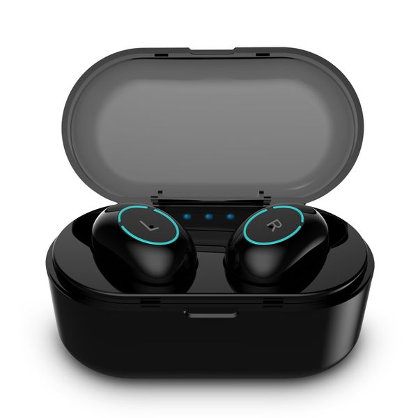 

новый tws Bluetooth 5.0 стерео наушники водонепроницаемые спортивные наушники-вкладыши с зарядным чехлом для iphone x / xr / samsung galaxcy мобильный