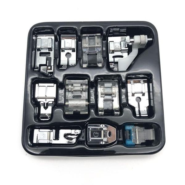 

11pcs sewing machine presser foot foot set of domestic sewing machine multifunctional accessories, Black