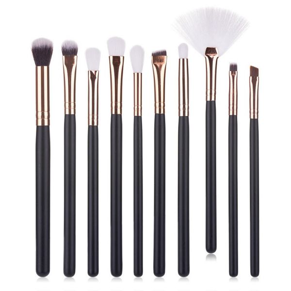 

10pcs eye makeup brush set eyeshadow brush eyebrow fan professional make-up tools lightweight