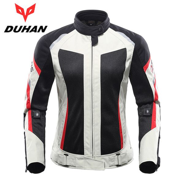 

duhan women motorcycle jacket breathable motorcycle clothing summer women moto jacket and pants racing clothes suit
