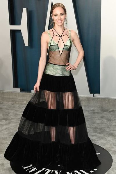 

suki waterhouse black prom dresses criss-cross neck oscars evening gowns plus size special occasion party vestido de fiesta red carpet dress, Black;red