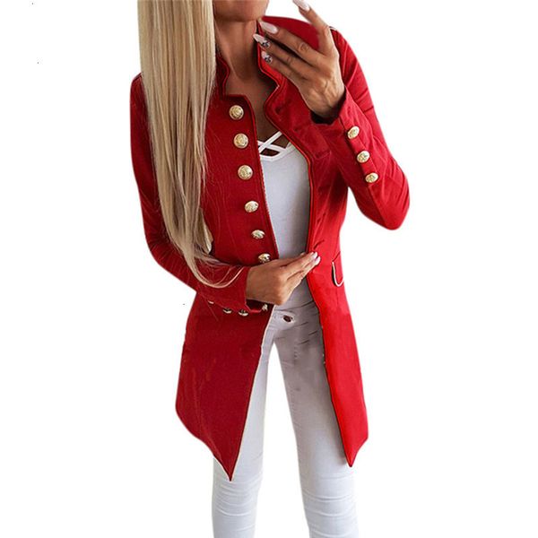 

качество высокого костюм женщин мода простого офис леди ol нагрудного длинный рукав застегнутого slim fit малый пальто куртки горячее надува, White;black