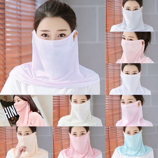 

9hlmx outdoor 3d cycling face comfortable exotic face mask scarf triangle scarf riding bandana mask breathable windproof riding, Black