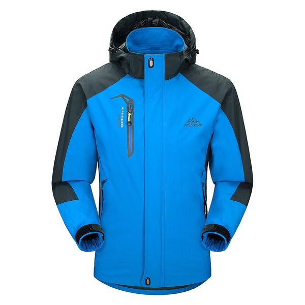 

jacket hooded coat men winter hooded softshell windproof waterproof soft coat shell jacket sports coats waterproof outdoor, Black