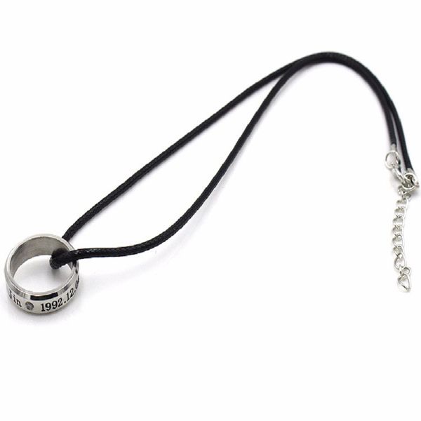 

kpop bts-bangtan boys gothic chorker ring necklace steel pendant necklaces for women men jewelry bangtan accessories, Silver