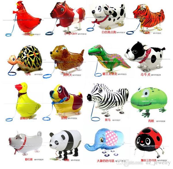 Kids Walking Pet Children Toy Frog Balloon Helium Balloon Party Decoration