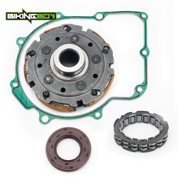 

bikingboy clutch pad shoe one way bearing gasket seal set for yamaha grizzly 660 2002-2008 02-08 rhino 660 2004-2007 04-07