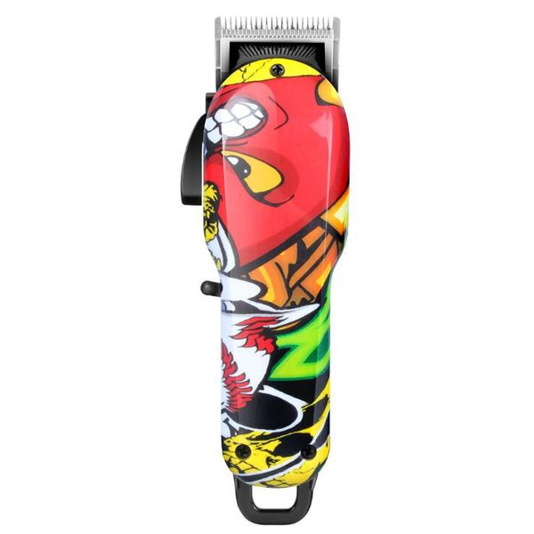 

retro oil head electric clipper colorful graffiti hair clipper salon hairdresser professional rechargeable electric hair clippers