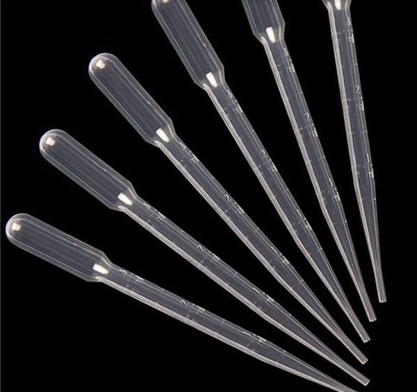 

new 100pcs/pack plastic disposable 1ml/2ml/3ml graduated transfer pipettes eye dropper set