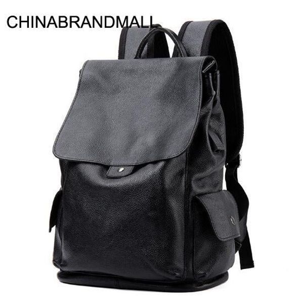 

подлинная кожа коровы мужчины кожа случайные открытый спортивный рюкзак