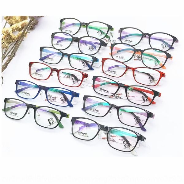 

primary and secondary school students tr90 2020 glasses square round full frame glasses frame, Silver
