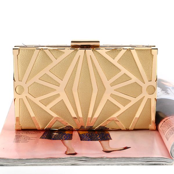 

evening bag pu pure manual metal mesh party bags in hand clutchbag dress bag in handparty bag for party/wedding/banquet, Black