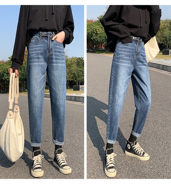 

blueberry women's tailored waist and hip princess jeans bk1726, Blue