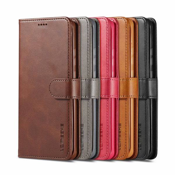 

vintage leather wallet flip phone cases for huawei p40 pro p30 p20 lite mate 30 mate20 p10 back cover