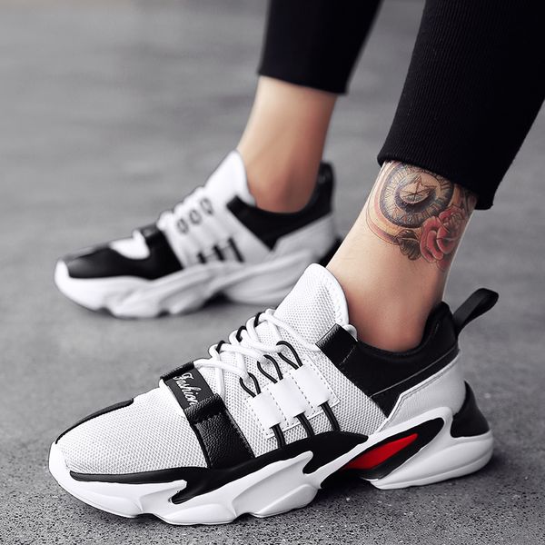 

spring men's running shoes explosion summer mesh breathable casual shoes non-slip lightweight wild cushioning men sneakers