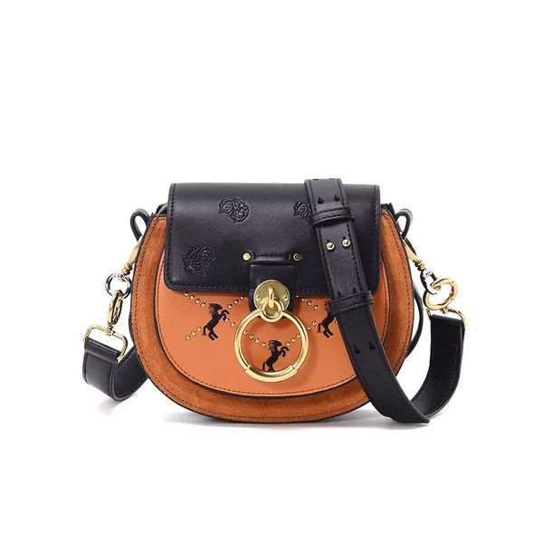 

famous designer shoulder bags women flap circle embroidery chain bags leather ladies handbags italian design women bag