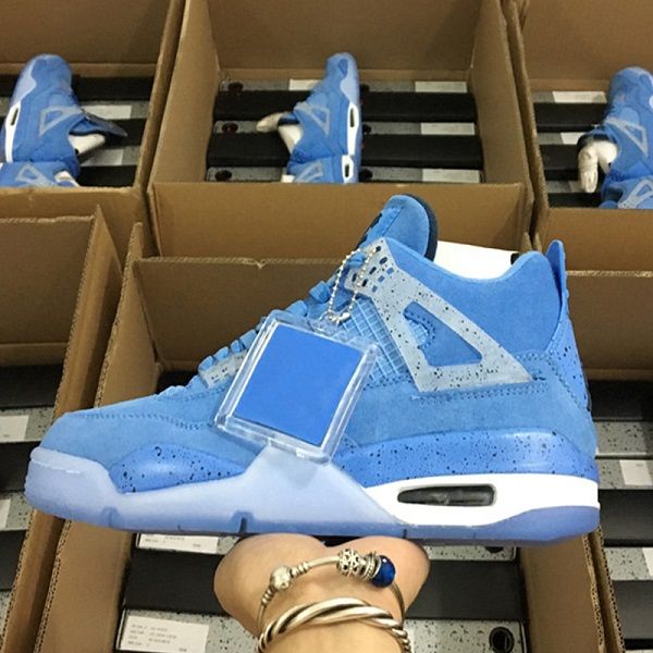 

4s florida gators pe unc powder blue suede travis scotts gators pe blue unc purple travis scotts men outdoor sports shoes